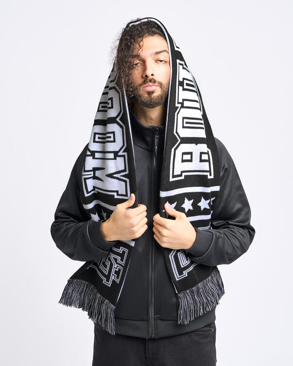 Boiler Room FOOTBALL SCARF | AW25AC02BLK | AFEW STORE